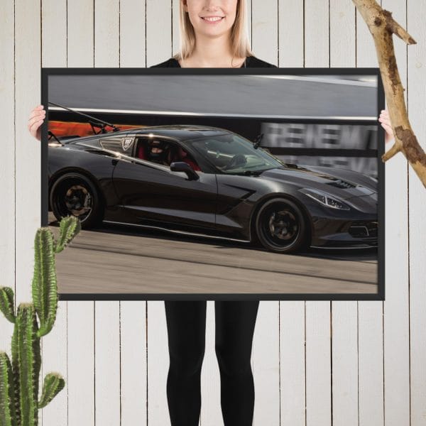 Chevrolet Corvette C7 Framed poster